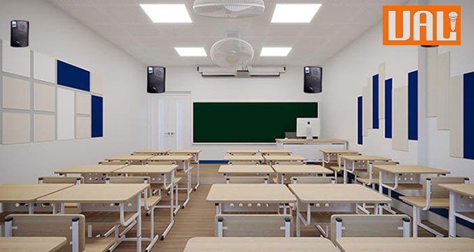 Hệ thống âm thanh giảng dạy trong lớp học