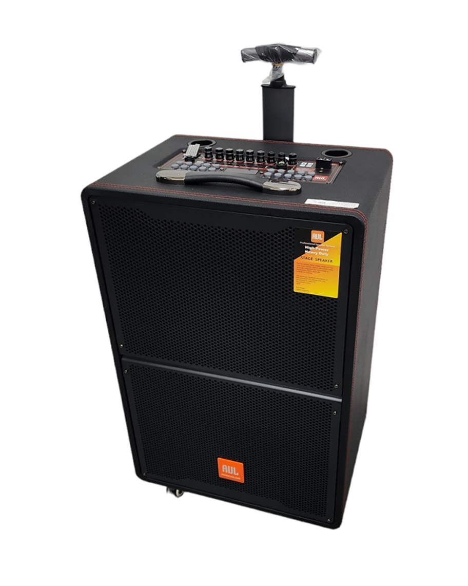 Loa UAL BASS 40 JS188A mặt Đen Bọc da