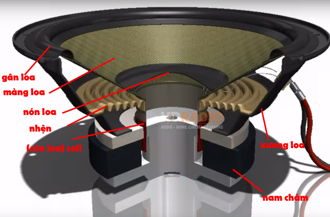 Cấu tạo của loa sub
